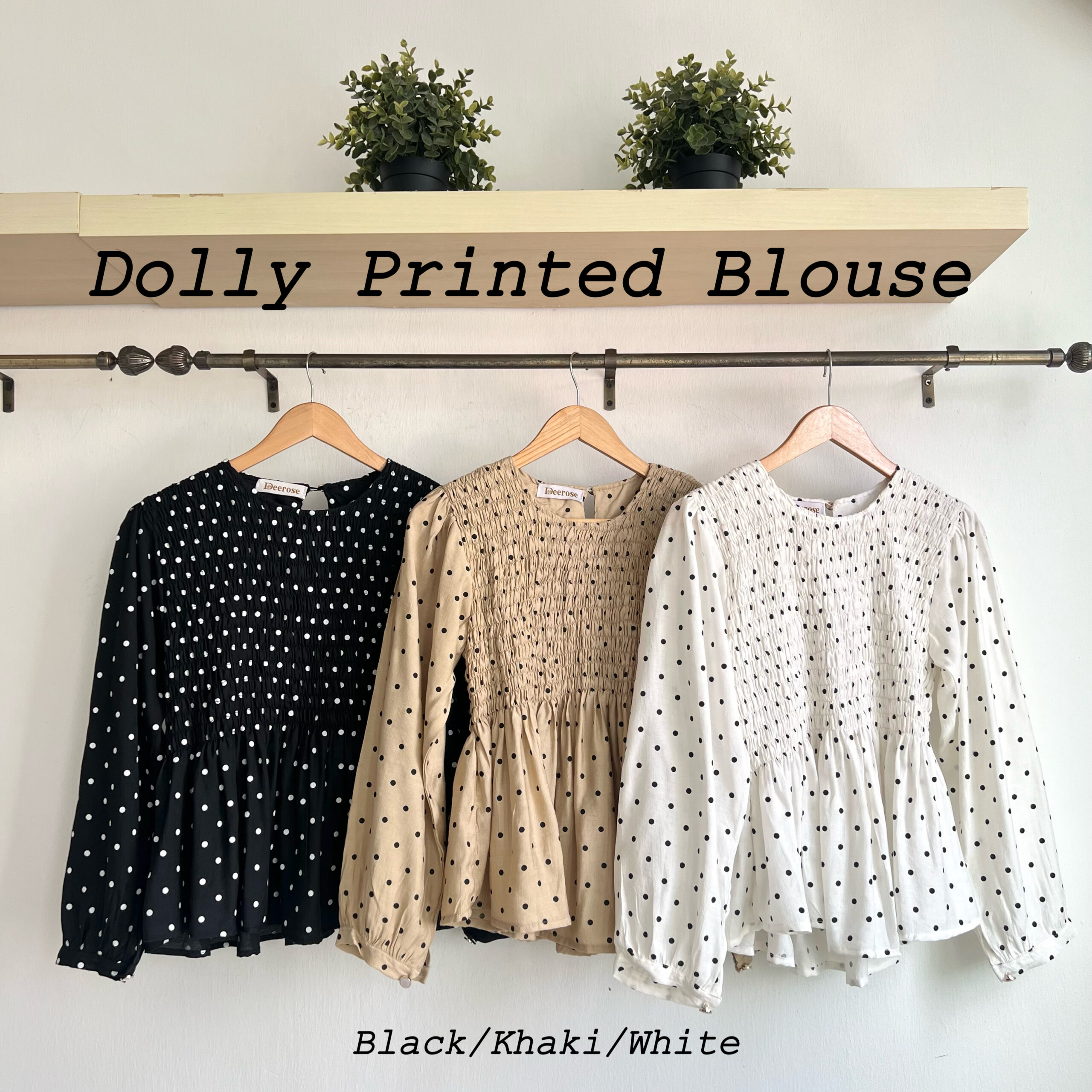 Dolly / Dhiya / Deena / Dariya Polkadot Blouse