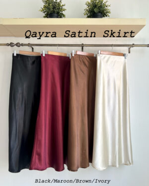 Qayraa Satin Skirt